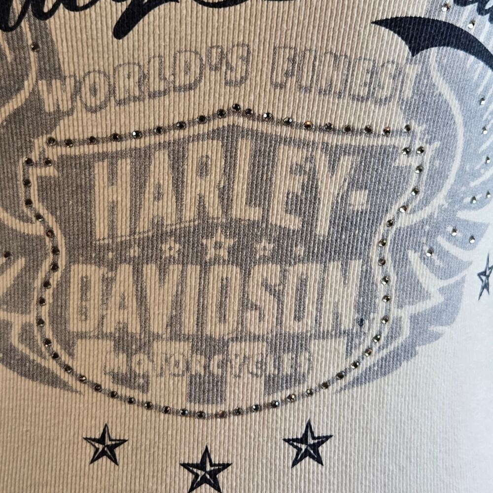 Harley Davidson Rhinestone Tank Top Size Medium - Picture 7 of 9